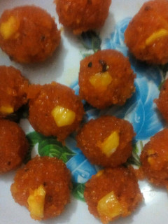 A picture of Coconut laddu #indiandishcontest #localingridientcontest.