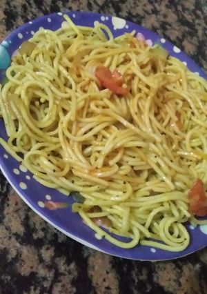 A picture of Hakka noodles.