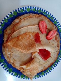 O poză a rețetei Clătite cu griș(de post).