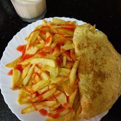 A picture of Homemade chips.