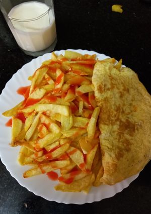A picture of Homemade chips.