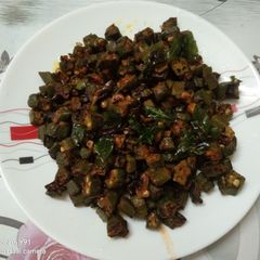 A picture of Bhindi Fry.