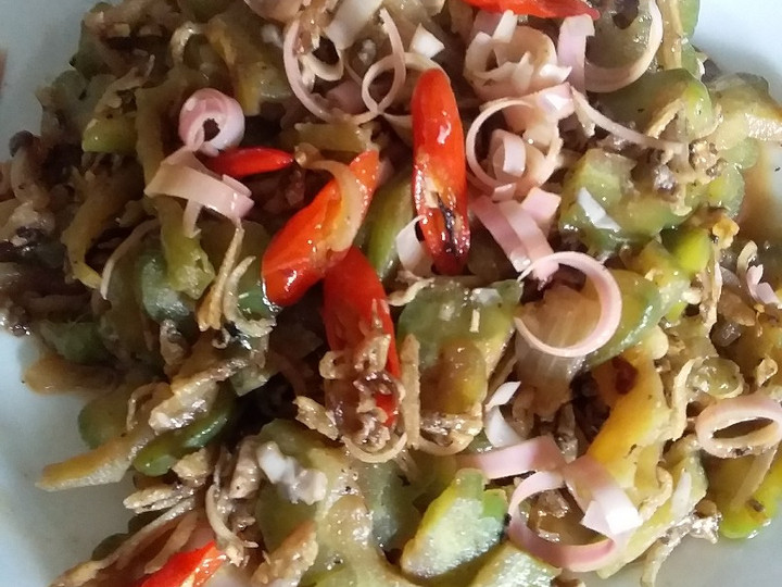 Resep Tumis pare kecombrang teri yang Enak Banget