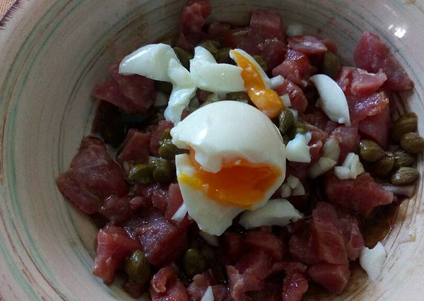 Atún fresco con salsa de soya