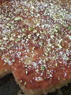صورة لوصفة بسبوسه بلقشطه