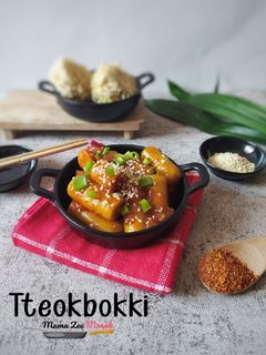 Foto resep Tteokbokki (mudah dan enak) Tanpa Gochujang