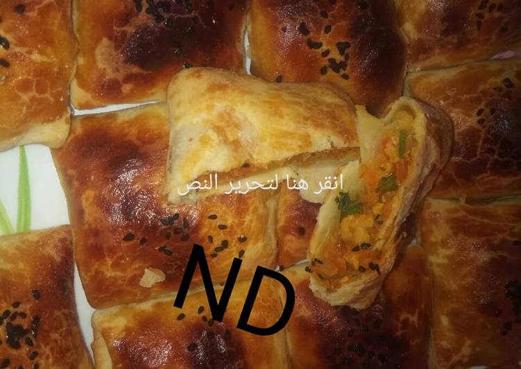 مملحات بعجينة مقرمشة ومورقة