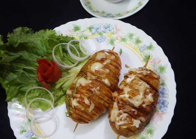 Guide to Prepare Cheesy potatoes tornado