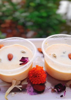 A picture of Mango Shrikhand.