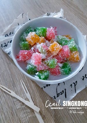Foto resep Cenil Singkong Warna Warni