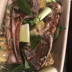 A picture of Lemon and sage roasted lamb chops.