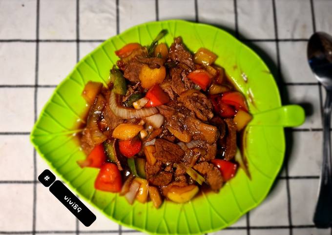 Daging sapi masak paprika