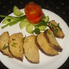A picture of Masala crispy Baigan.