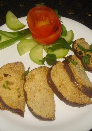 A picture of Masala crispy Baigan.