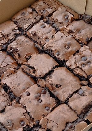 Foto resep Fudgy brownies panggang