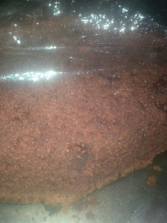 A picture of Eggless mango-banana cake.