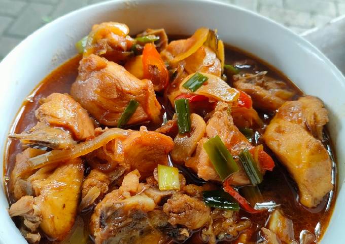 Resep: Ayam kecap pedas manis Sederhana Dan Enak