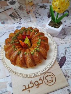 عکسی از دستور کیک زعفرانی با زرده تخم مرغ (کیک چهارشنبه سوری)🥳