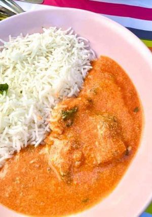 A picture of Chicken yogurt curry.