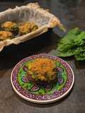 Funghi portobello ripieni di spinaci