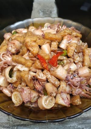 Foto resep Oseng-oseng Cumi Asin Tempe