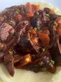 Bourguignon de setas con puré de patata