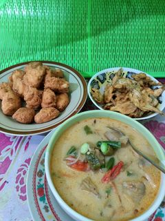 Foto resep Sayur lodeh tewel plus rempah tahu
