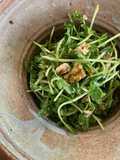 Pea Sprouts and Canned Tuna Salad with Soy Sauce and Sesame