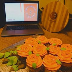 A picture of Orange cupcakes.