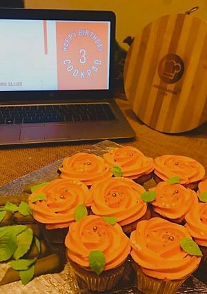 A picture of Orange cupcakes.