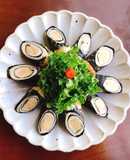 Sandwich cuộn rong biển chiên giòn