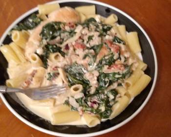 Fresh, Prepare Recipe Creamy Chicken and Spinach Restaurant Style