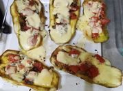 Una foto de berenjenas sin horno