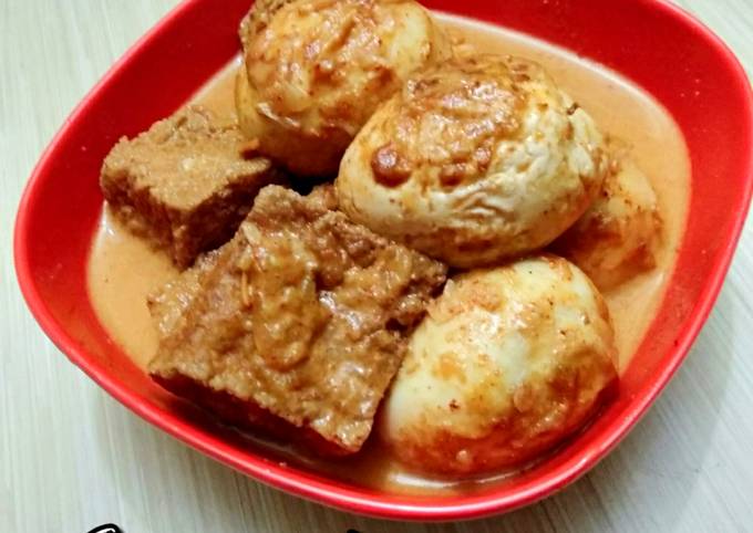 Resep 90 Sayur Kari Telur Dan Tahu Oleh ️ Jengcandy ️ Cookpad