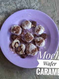 Foto resep Mochi Wafer Caramel [tanpa tepung ketan]