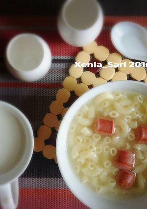 Foto resep Sup Macaroni Sosis