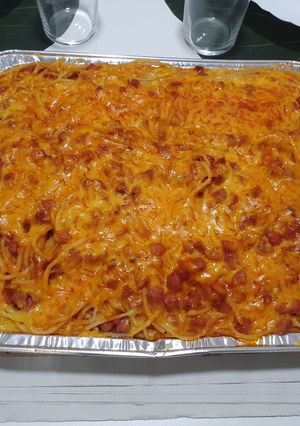 Una foto de Espaguetis al Horno