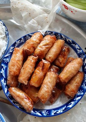 Hình của món Chả cuốn cá trích.