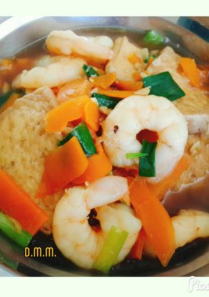 Foto resep Tahu udang masak kecap