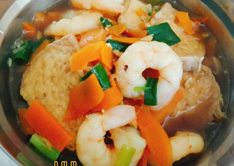 Tahu udang masak kecap