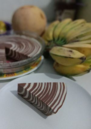 Foto resep Puding roti zebra