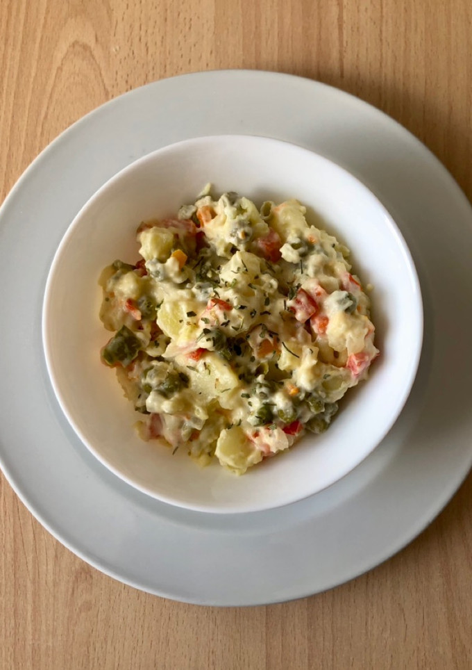 Una foto de Ensaladilla vegana