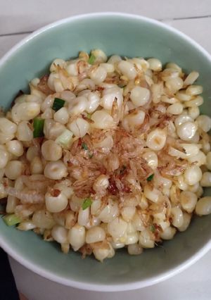 Hình của món Bắp xào tép.