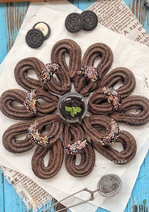 Foto resep Churros Oreo Panggang, Saus Coklat