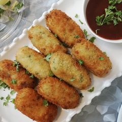 A picture of Stuffed tandori cheese cutlets.