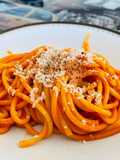 Bucatini alla crema di peperoni