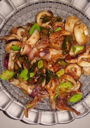 Foto resep Oseng cumi pedas