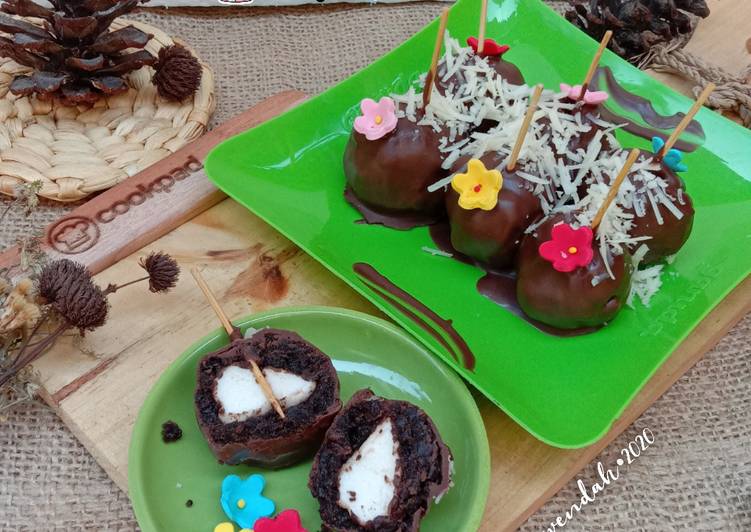 Langkah Mudah untuk Membuat Oreo Milk Pop Ball Filling Marsmallow Anti Gagal