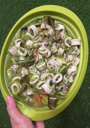 Foto resep Cumi cabai hijau simple pasti enak