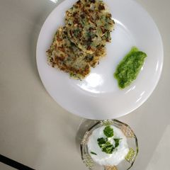 A picture of Sabudana thepla.